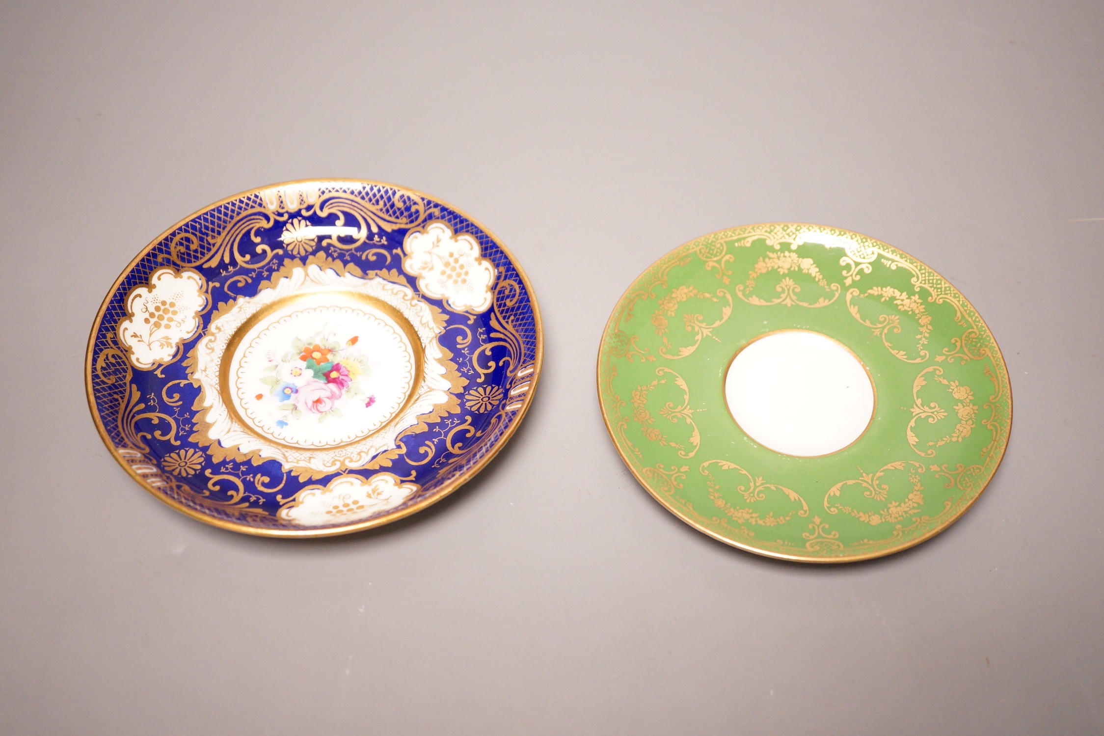 Two bone china coffee sets, Royal Doulton and Staffordshire
